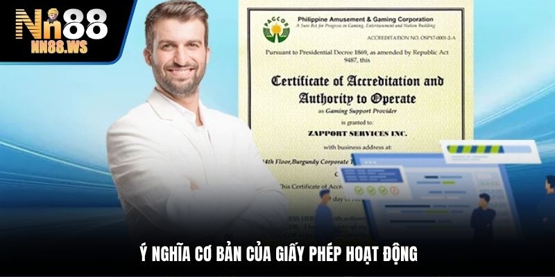Ý nghĩa cơ bản của giấy phép hoạt động